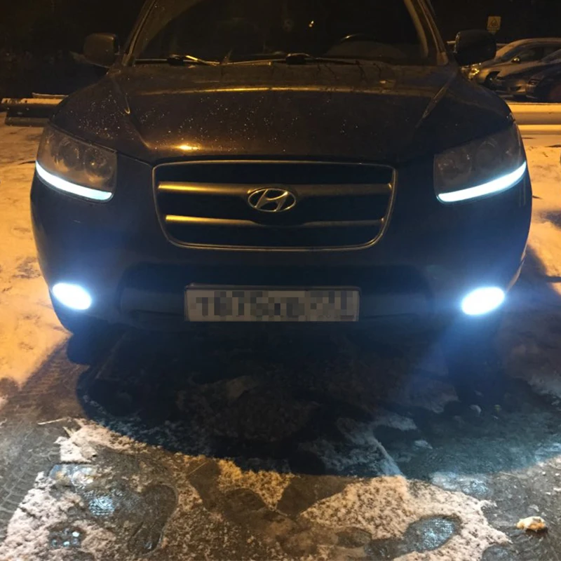 2 шт. H27/881 Led P13W светодиодные лампы 20 Вт 700LM 6500 к белые Противотуманные фары Дневные Фары Светильник вождения дневные ходовые авто светодиодные лампы 12 V-24 V для HYUNDAI