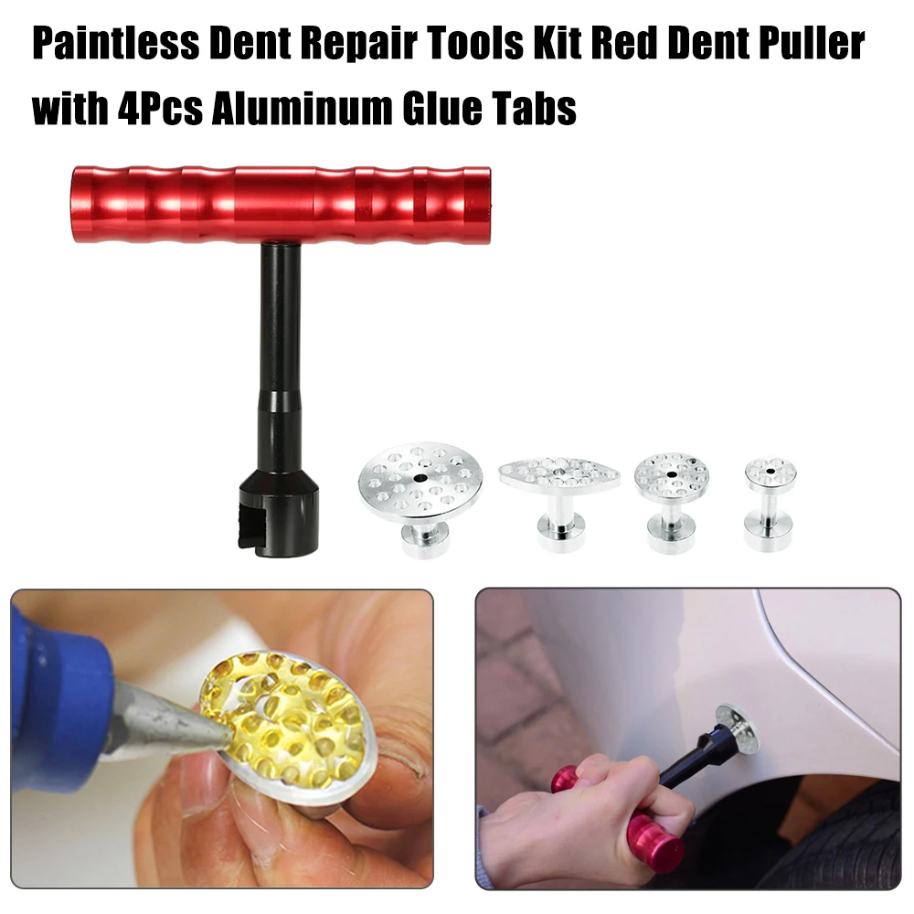 Безболезненные Инструменты для ремонта вмятин набор красная установка