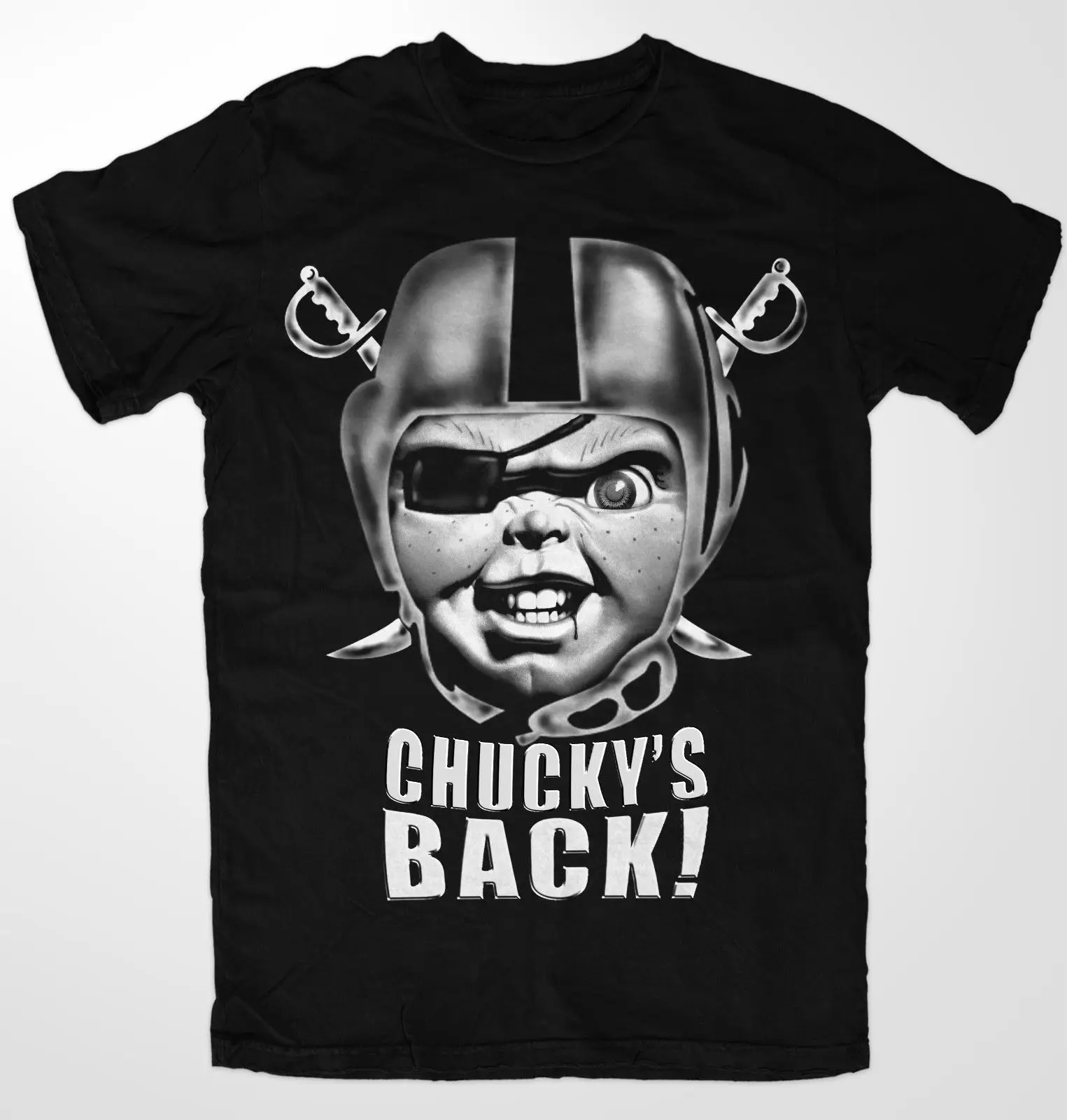 Футболка с принтом RAIDERS в Лас Вегасе Летняя мужская модная футболка удобная