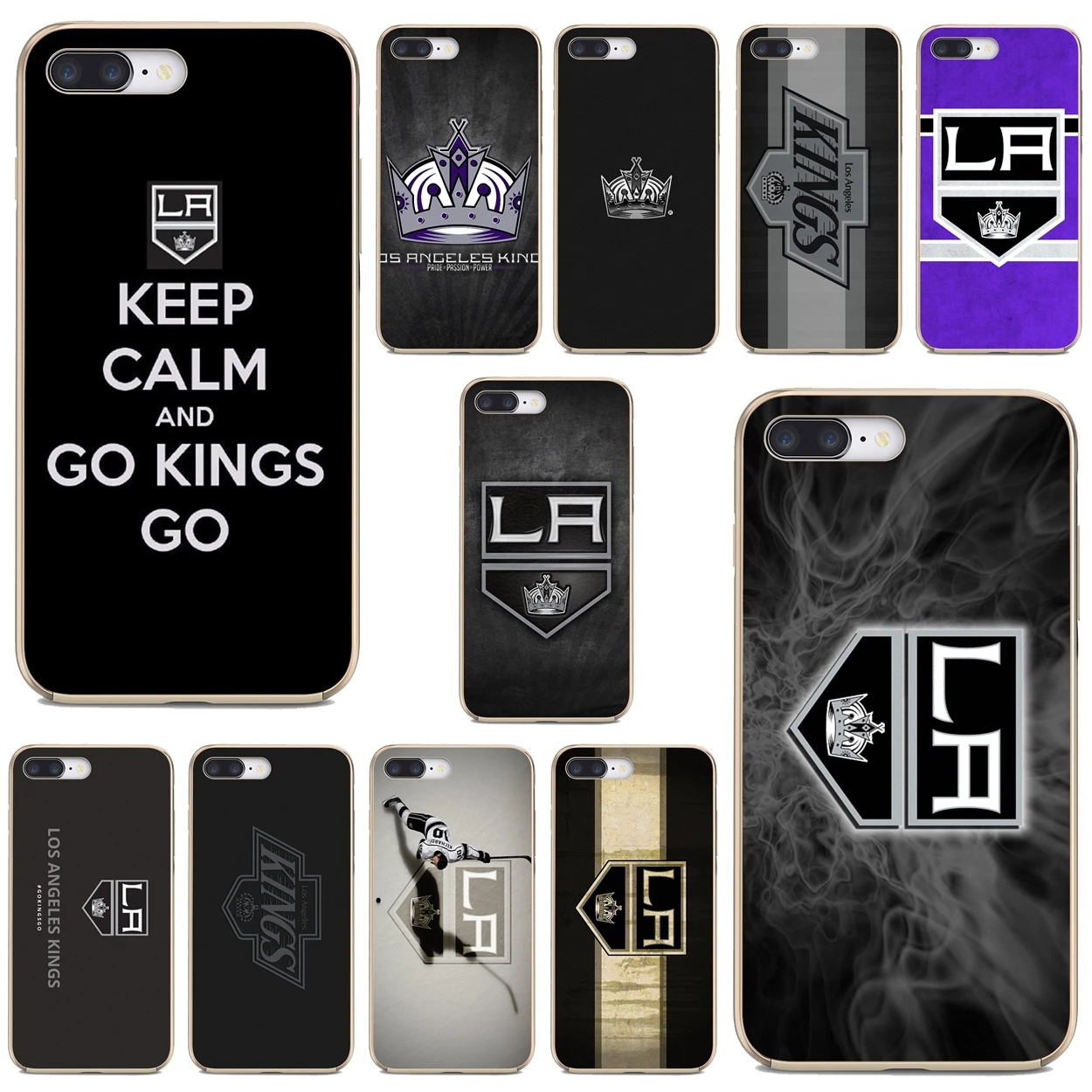 

Silicone Skin Case For Apple iPhone 10 11 12 Pro Mini 4S 5S SE 5C 6 6S 7 8 X XR XS Plus Max 2020 la-kings-Ice-Hockey-Logo