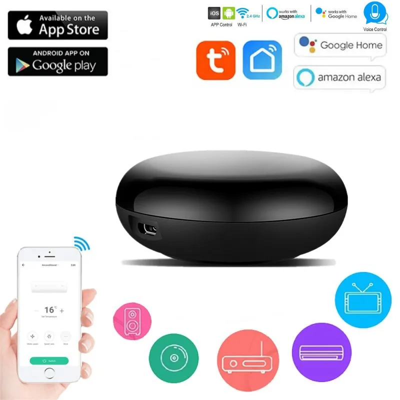 Умный беспроводной Wi Fi ИК пульт дистанционного управления Tuya/Smart Life WiFi