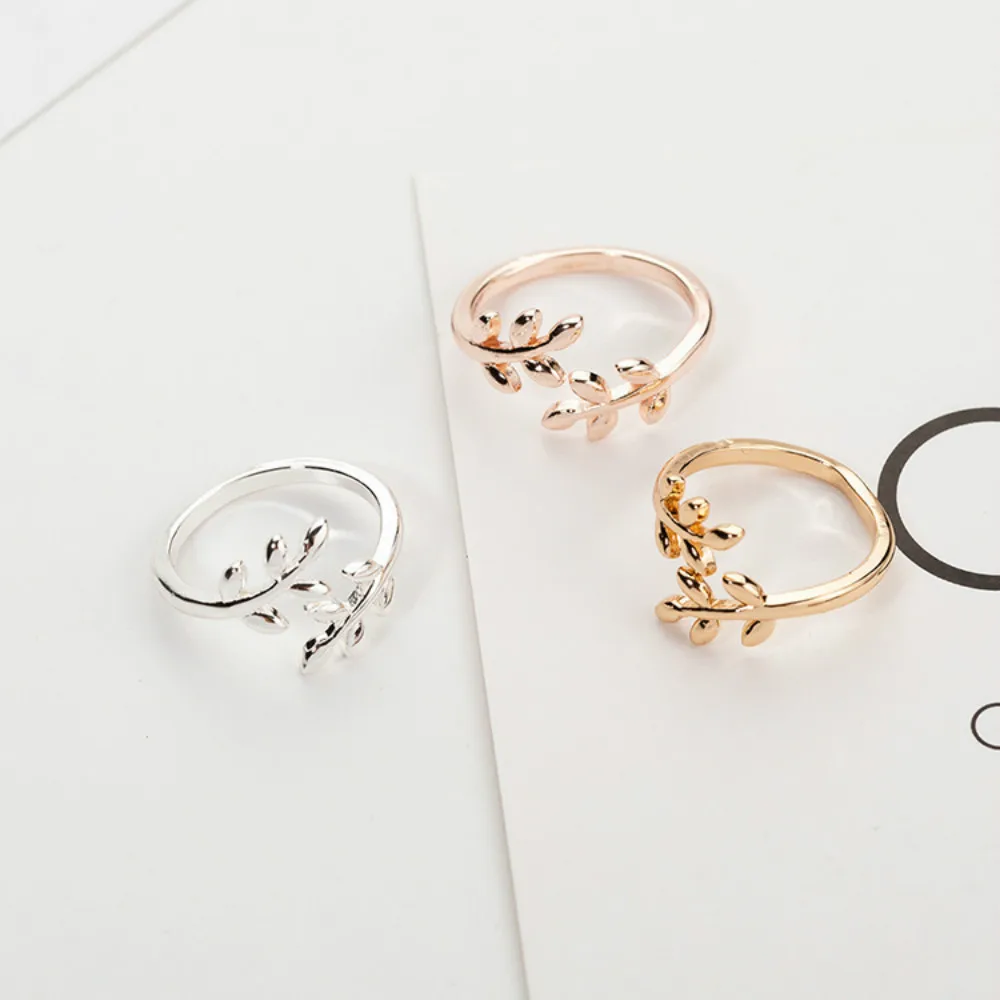 Women Ring Olive Tree Branch Leaves Open for Women's ring Wedding Rings Adjustable | Украшения и аксессуары