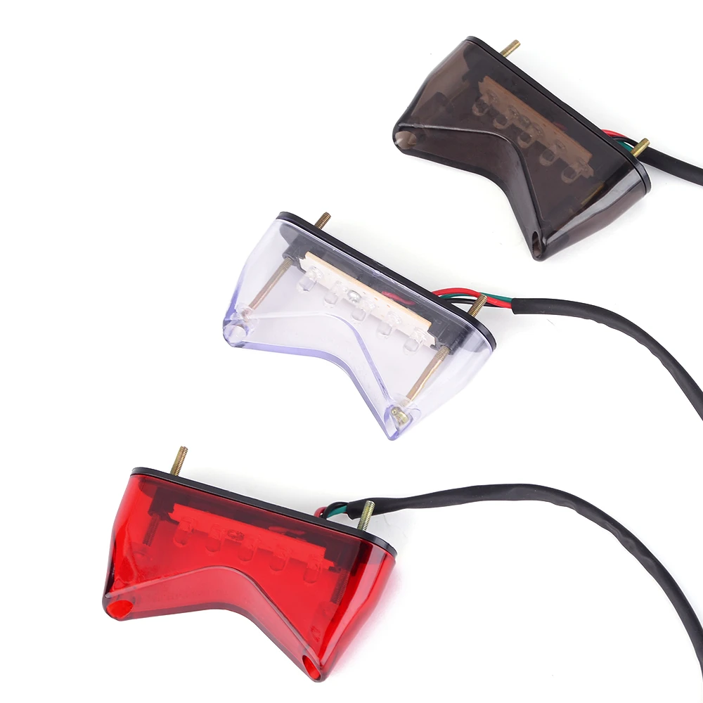 12V Motorcycle Rear Brake 5 LED Tail Stop Light Lamp For Honda Kawasaki Yamaha Suzuki Dirt Accessories Decorative Emark |