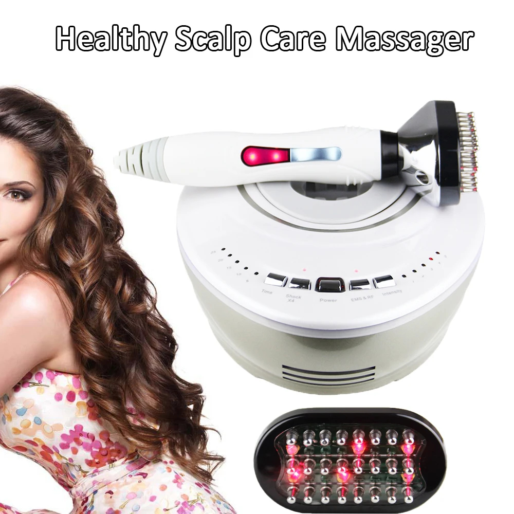 

NEW Portable EMS Micro Current Head Massager RF Vibration Headache Treatment Hair Growth Massage Hair Comb For Oil Hair Loss