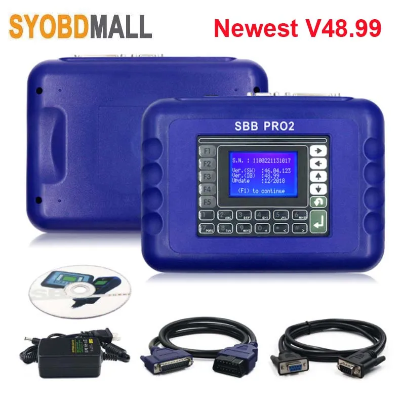 Новый программатор автомобильного ключа иммобилайзера SBB PRO2 V48.99 для множества