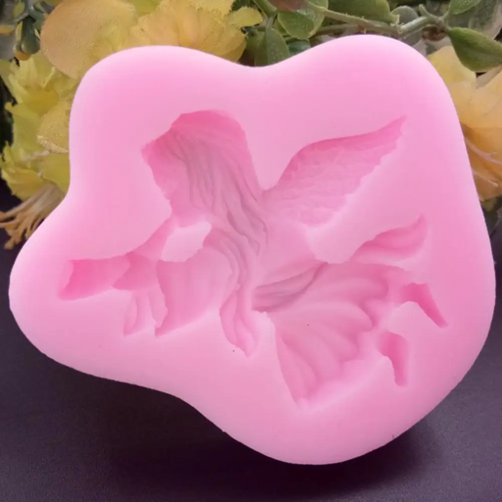 Силиконовая формочка в виде девушки ангела DIY силиконовые формы для мыла торта