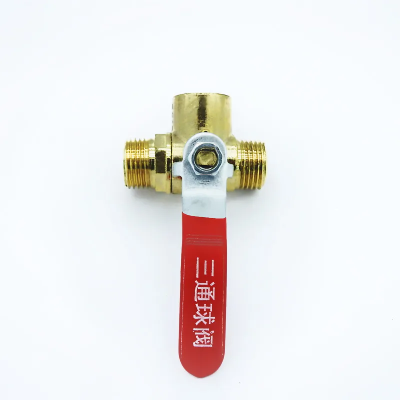 

1/2 IN. Copper Tee Ball Valve T Type L Type Internal Wire Valve Switch Water Connector