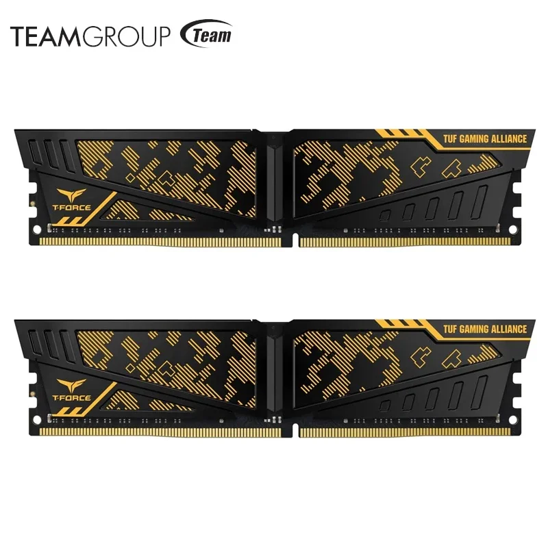 

TEAMGROUP T-Force Vulcan TUF Gaming Alliance Ram 8GB DDR4 Dram 3200MHz (PC4-25600) CL16 Desktop Memory Module CL16 Ram