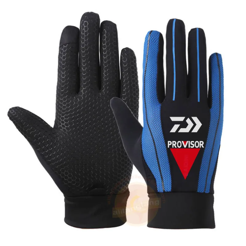 2020 Winter DAIWA Plus Velvet Waterproof Windproof Outdoor Sports Fishing Glove Full Fingers Keep Warm Anti-slip Gloves | Спорт и