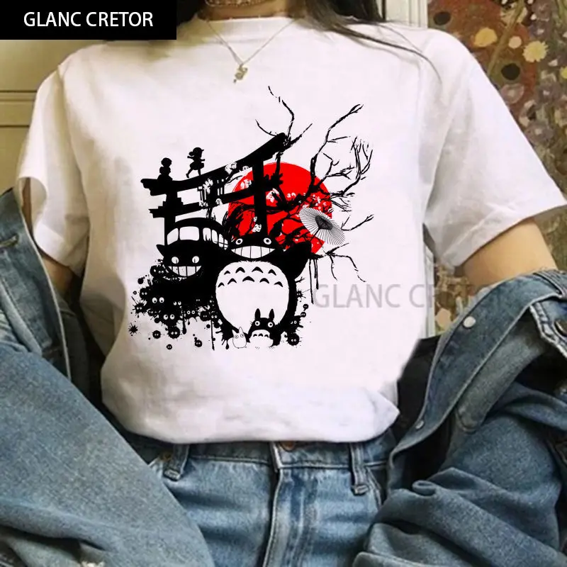 

My Neighbor Studio Ghibli Kawaii printed T-shirt Hayao Miyazaki Chihiro Chihiro Graphics Tee Totoro Harajuku Summer T-shirt