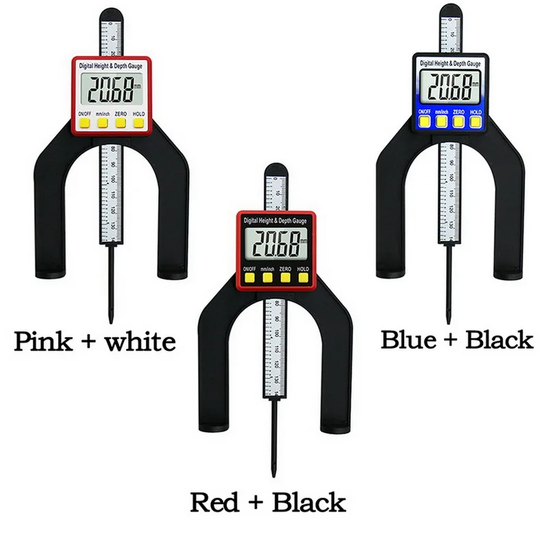 

Digital Depth Gauge LCD Height Gauges Calipers With Magnetic Feet For Router Tables Woodworking Measuring Tools New
