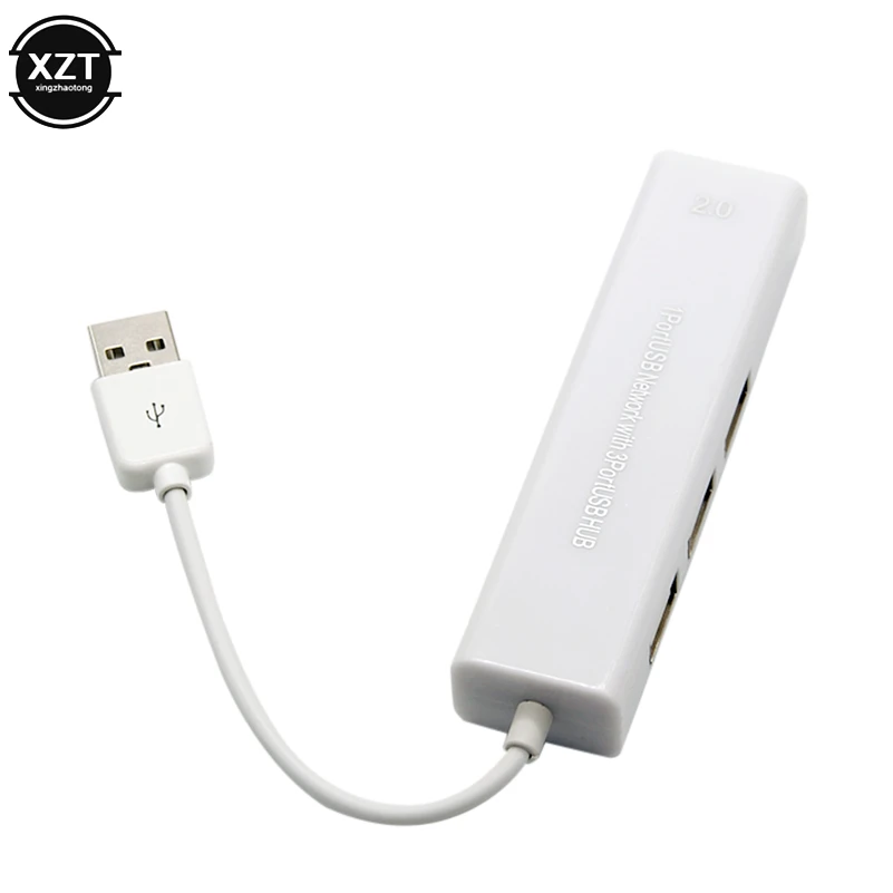 USB Ethernet к Сетевой карте RJ45 с 3 портами 2 0 концентратор для Mac iOS Xiaomi Mi Box ноутбук ПК