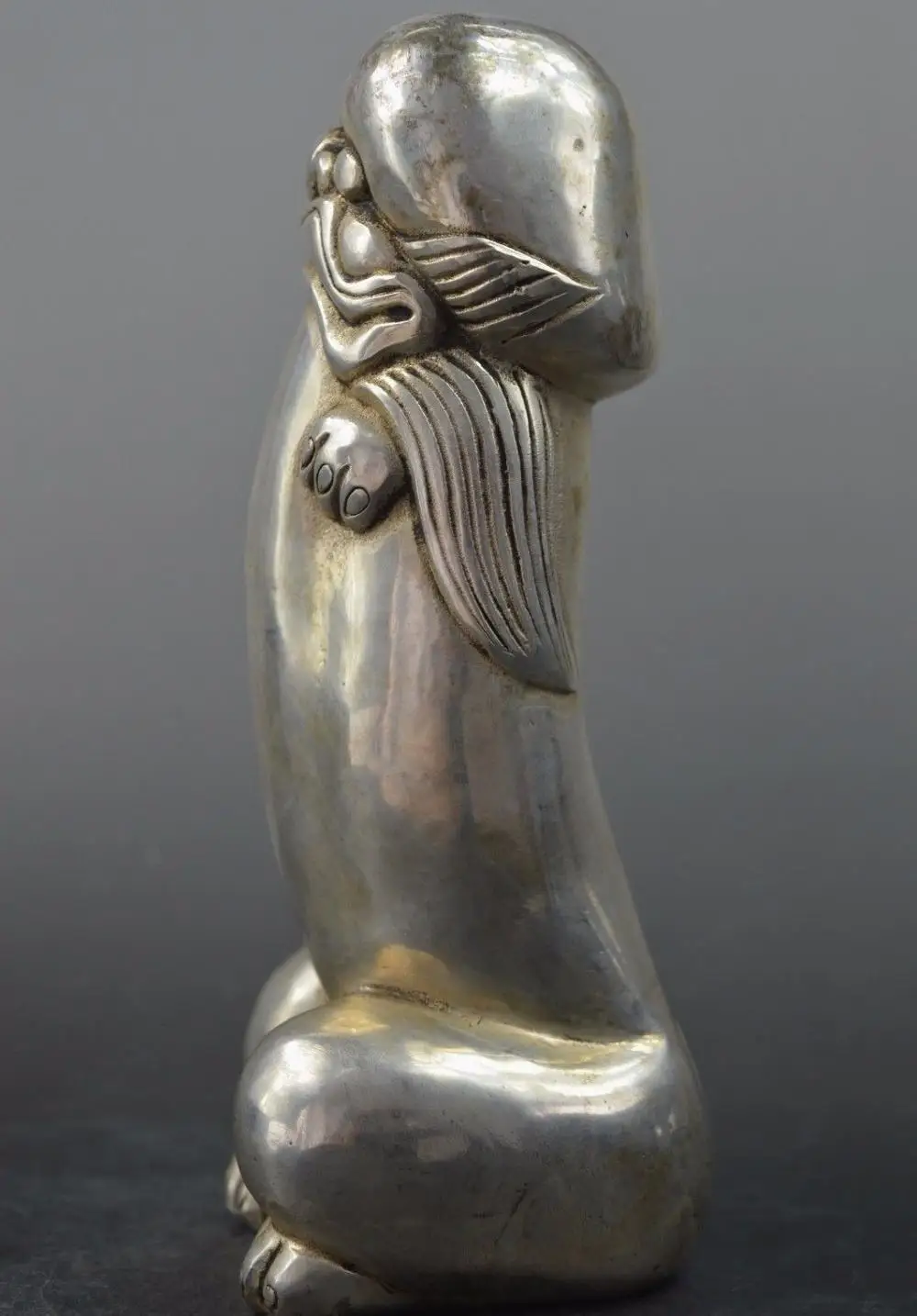 Китайский тибетский серебристый резной охранник Foo Собаки статуи Львов | Дом и