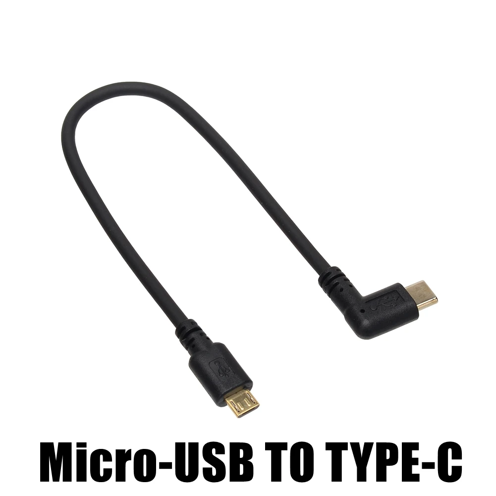 Кабель Micro Mini USB 5 контактов папа-папа 3.1 Type C колено на 3. 0 OTG адаптер для передачи