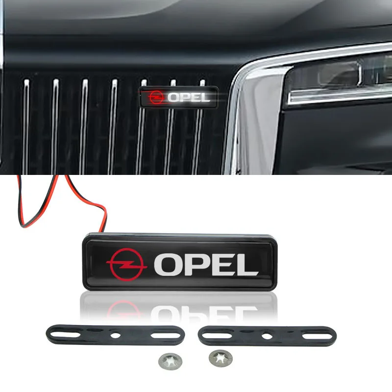 1 шт. Chrome передний капот решетка эмблема светодиодный светильник аксессуары для