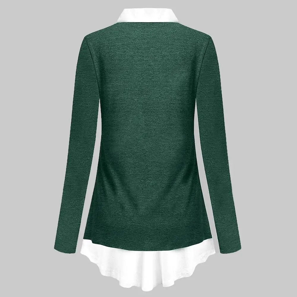 Женская Толстовка Весна 2020 Повседневный длинный рукав отложной воротник