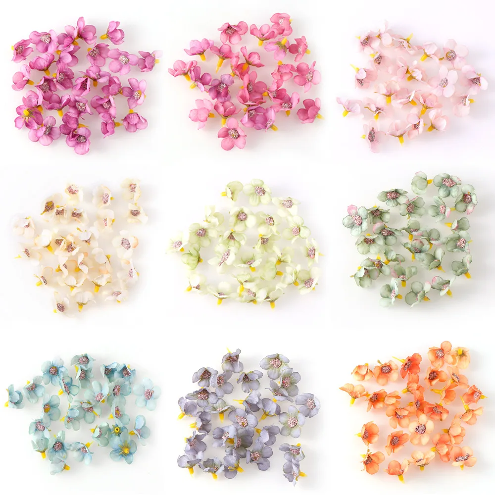 100-1000 шт. искусственные маргаритки венок сделай сам браслет шелковая ткань