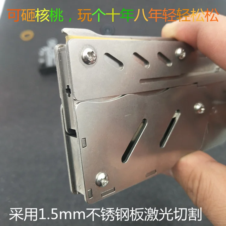 

Stainless steel 1pcs/set Rubber Band Launcher Gun Hand Pistol Guns Shooting Toy Gifts Boys Outdoor Fun Sports For Kids