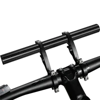 bicycle handlebar extended bracket bike headlight mount bar for 18 35mm handlebar computer holder lamp support rack stand
