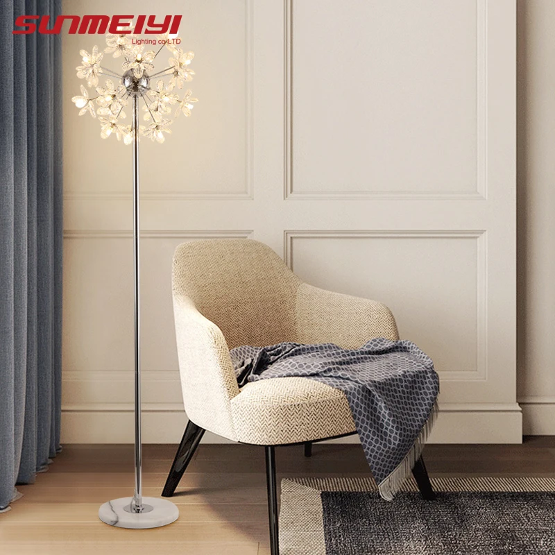 Напольные светодиодные лампы в скандинавском стиле золотые светильники для