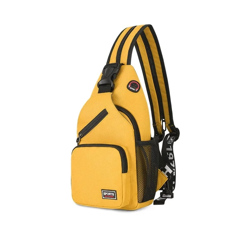 

Geestock Chest Bag with Earphone Hole Women Samll Backpack Multi-Functional Handbag Female Crossbody Belt