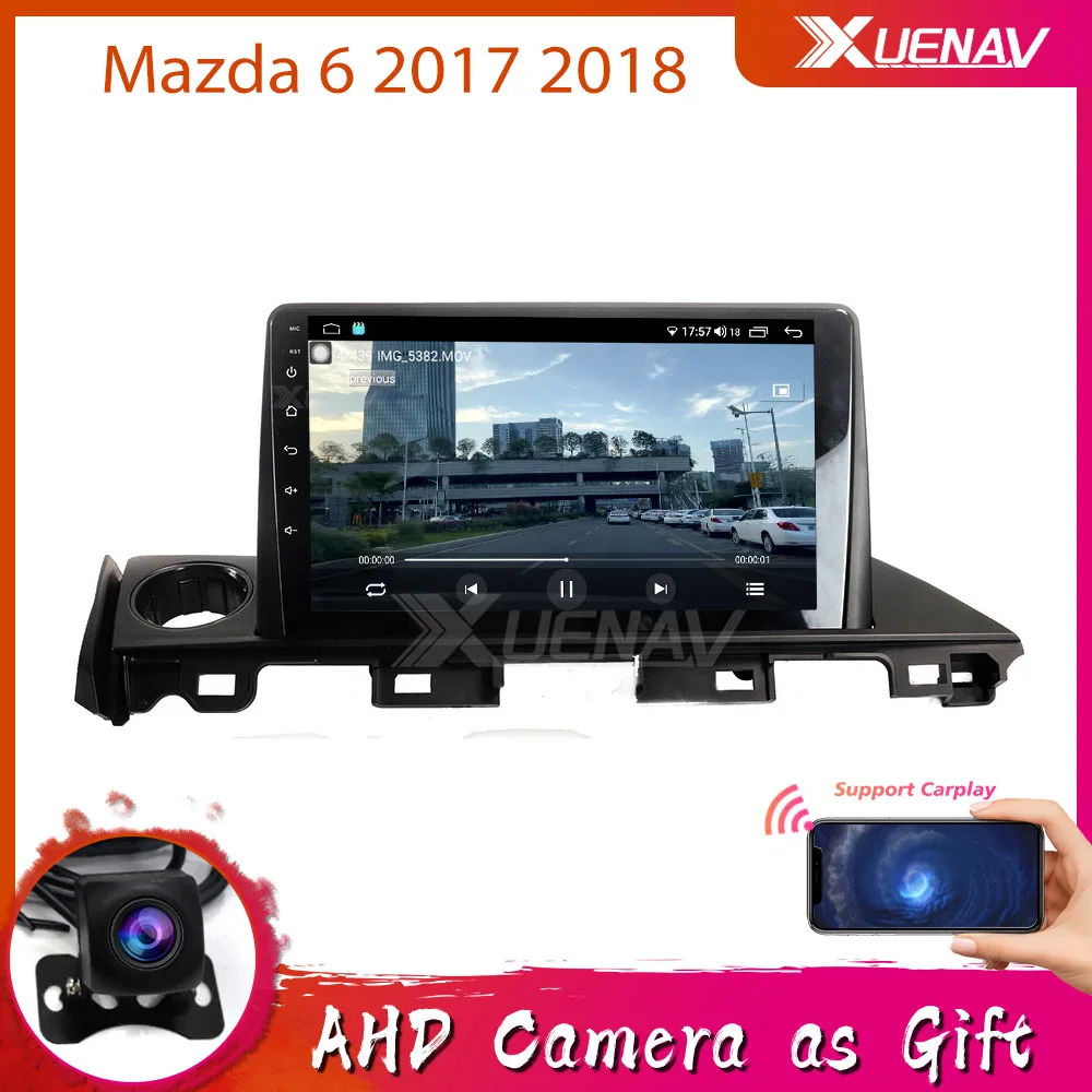 

Car radio Player For Mazda 6 2017 2018 Auto DVD Player Stereo GPS Radio WIFI Bluetooth 10.25 inch Android10 4GB 64GB Carplay