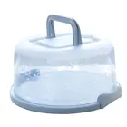 Пластиковый чехол круглая коробка для выпечки с ручкой, коробка для хранения на день рождения, свадьбу, контейнер, крышка для десерта, кондитерских изделий, 37 МФ