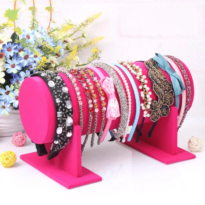 

Подставка для украшений, витрина для повязки на голову, держатель для украшений, органайзер для лент для волос, декоративные аксессуары, 11*30 см S