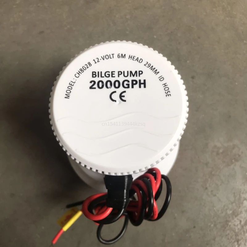 Бесплатная доставка высокого давления 2000GPH лодка откачивающий насос 24 v dc 12 каяк