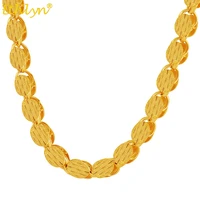 ethlyn length 60cm width 7mmethiopianafrica eritrea classic thick necklaces gold color men women chain my17