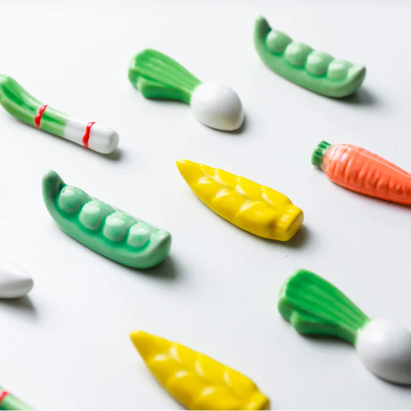 Керамика тупой милый маленький держатель для палочек панда цветок овощей кролик