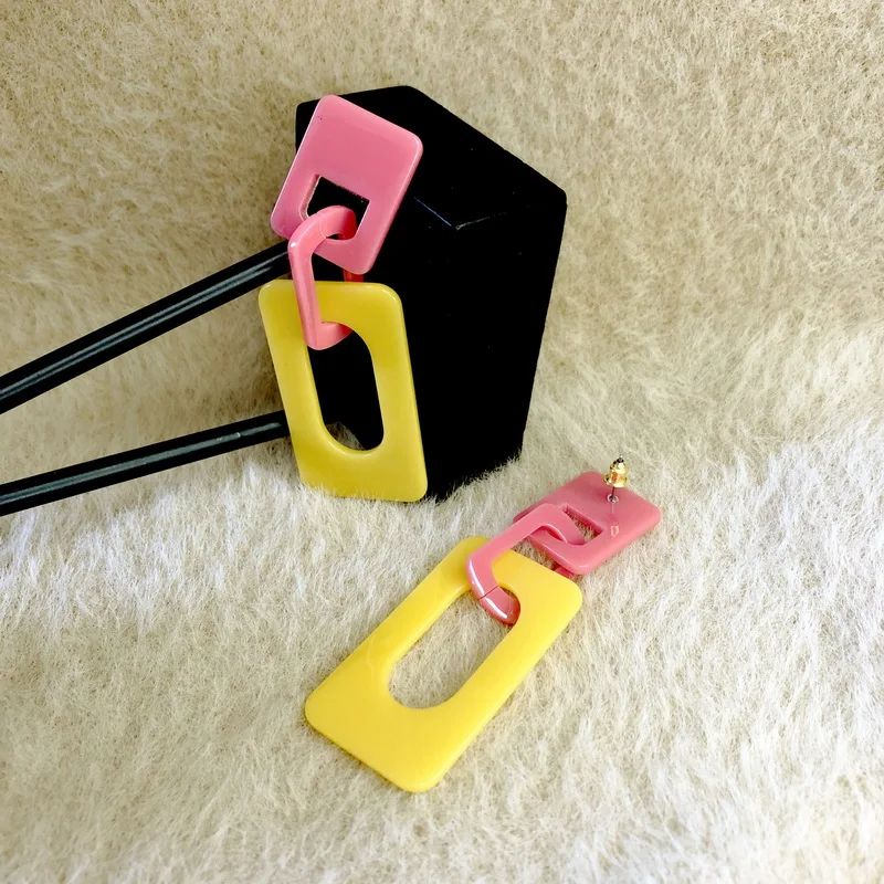 Женские акриловые серьги F.J4Z простые подарочные 2021