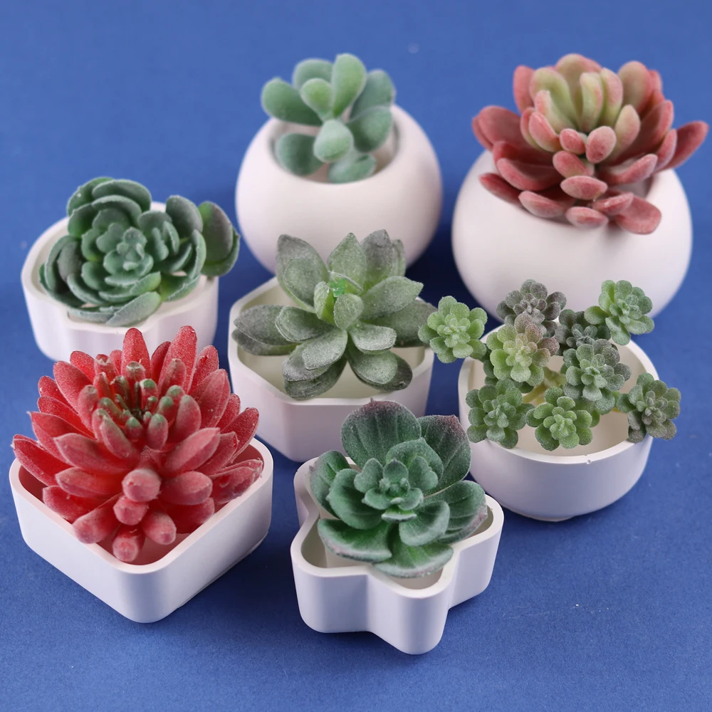 Круглый Силиконовый цветочный горшок форма для бетона суккулента подсвечник