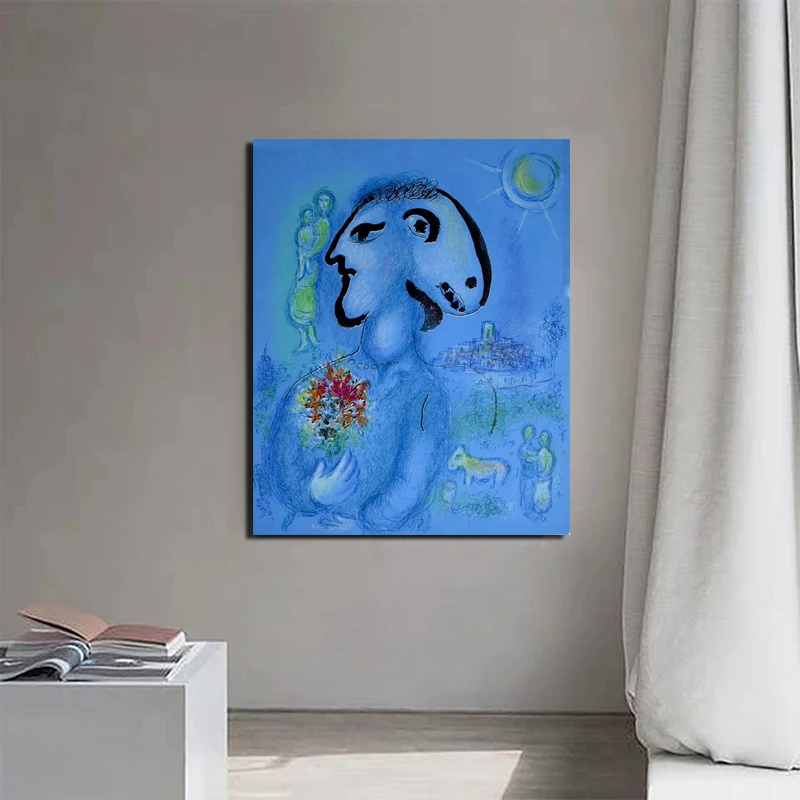 Постер Марка Chagall винтажная Картина на холсте постеры принты Мраморная картина