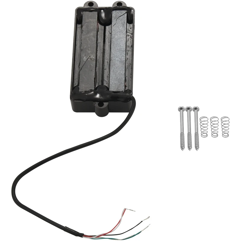 

Noiseless Good Balance 4 String Bass Humbucker Double Coil Pickup Black For Bass Guitar