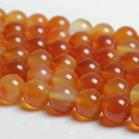 natural carnelian agate round gemstone loose beads 4 6 8 10 12mm for necklace bracelet diy jewelry making