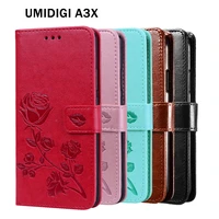 Wallet Cover For Umidigi A3X Case Coque Leather Flip Phone Protective Shell For Capa Umi A3X Stand Funda Book Bag Cases