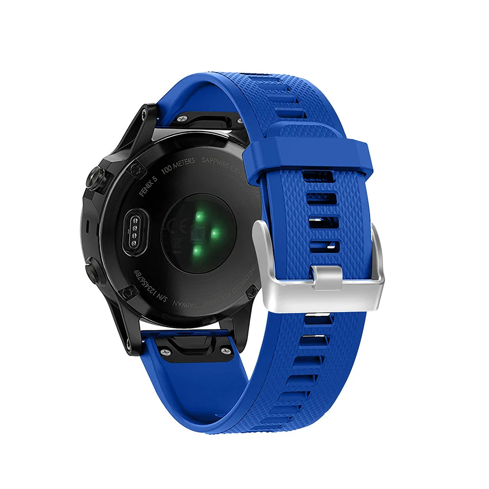 Ремешок силиконовый для наручных часов Garmin Fenix 5X 5 5S Plus 3 HR Forerunner