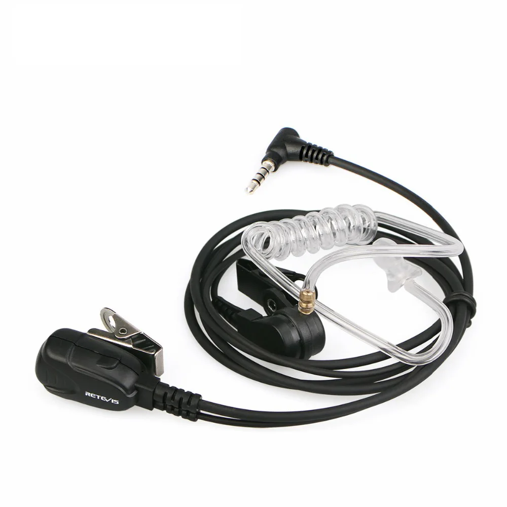 Рация гарнитура PTT Mic Air Акустическая трубка наушник 3 5 мм 1 Pin для YAESU VERTEX VX 5R Retevis RT40