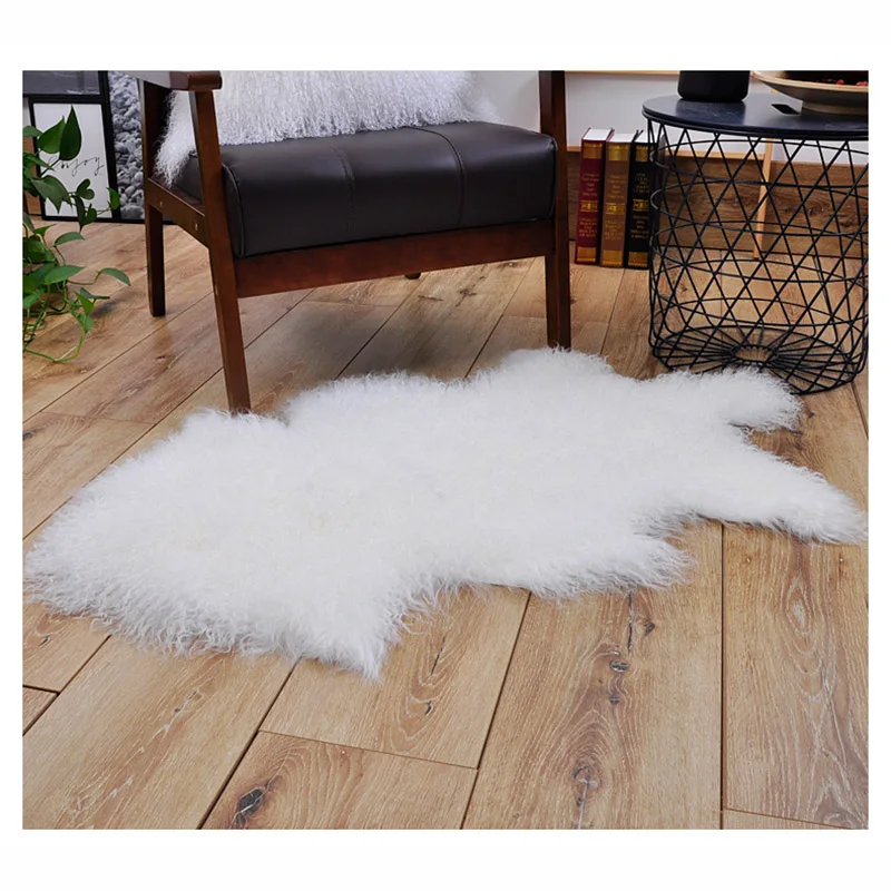 Натуральный Тибетский коврик из овечьей шерсти MS.Softex натуральный монгольского