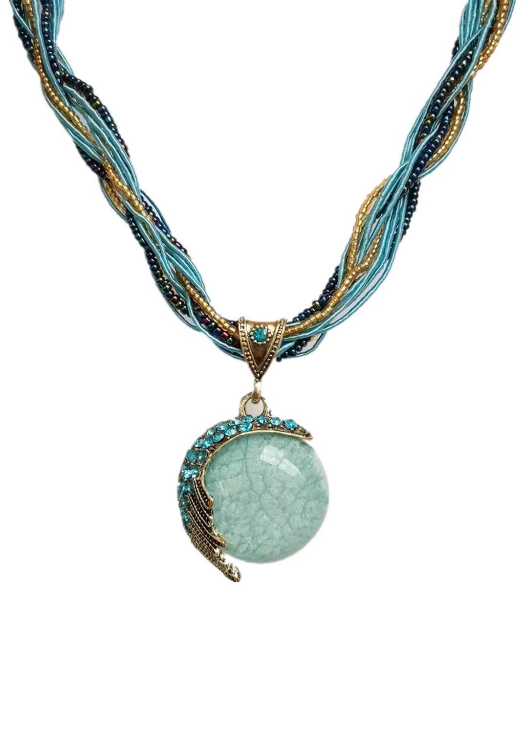 Бесплатная доставка Женская обувь на каблуках Колье Бохо Turquise кулон подарок