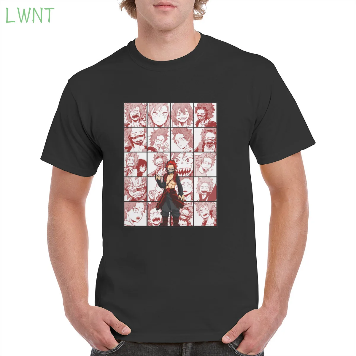

100% Cotton Eijiro Kirishima The entire series of anime manga Tshirt Top Harajuku Aesthetic Tshirt Oversized clothes Female/Man