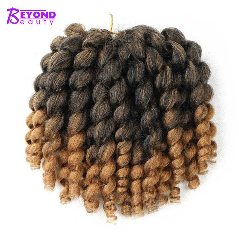Jumpy Wand Jamaican Bounce Curl вязаные волосы Омбре синтетические плетеные крючком