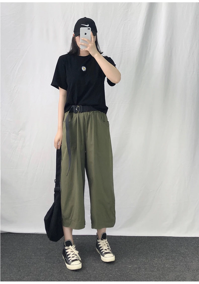

New Straight Casual Solid Wide Leg Womens Trousers Loose Streetwear Suit Korean Chic Pants Women High Waist Plus Size Spring