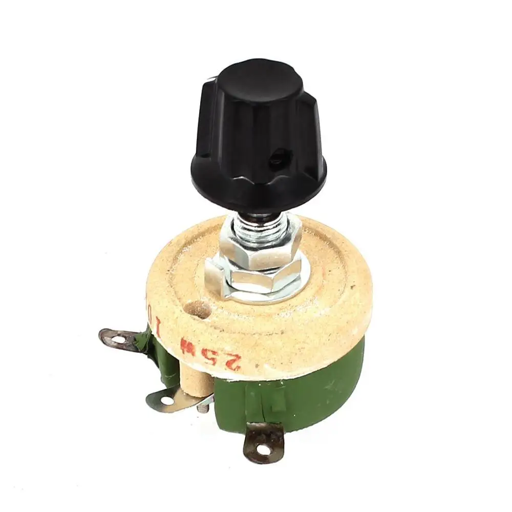 25W 100Ohm 100R круглый керамический потенциометр с проволочной обмоткой резистор