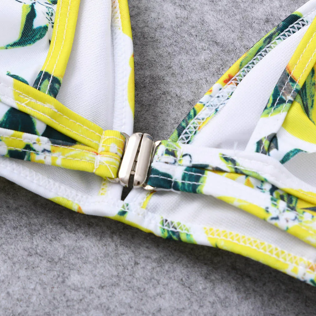 2019 одежда женский сексуальный купальник с цветочным принтом Женский комплект