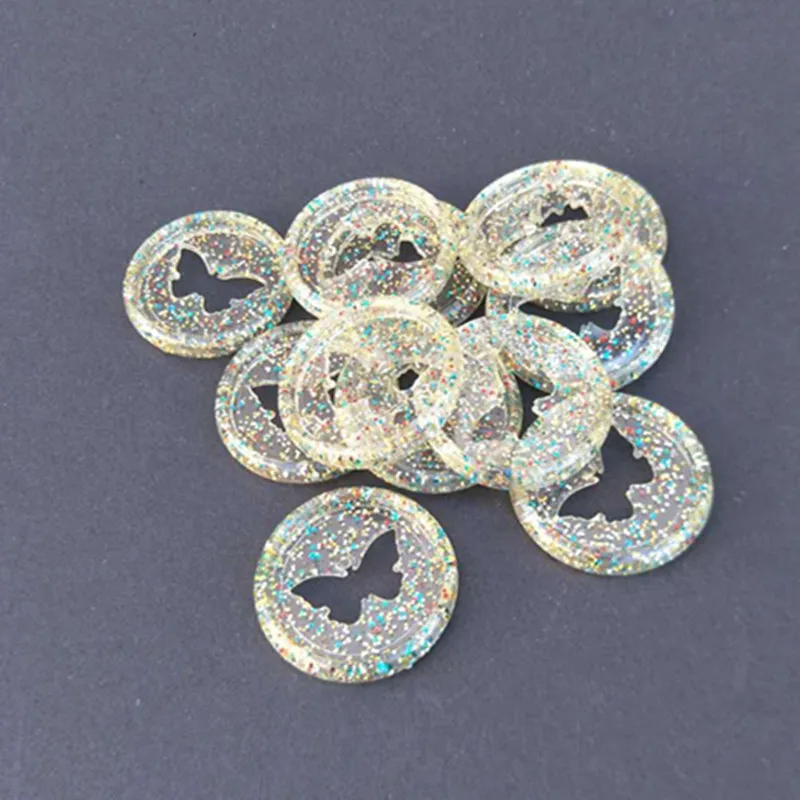 Новое 12 шт 26 мм красочное прозрачное кольцо для связывания бабочек DIY пластиковое