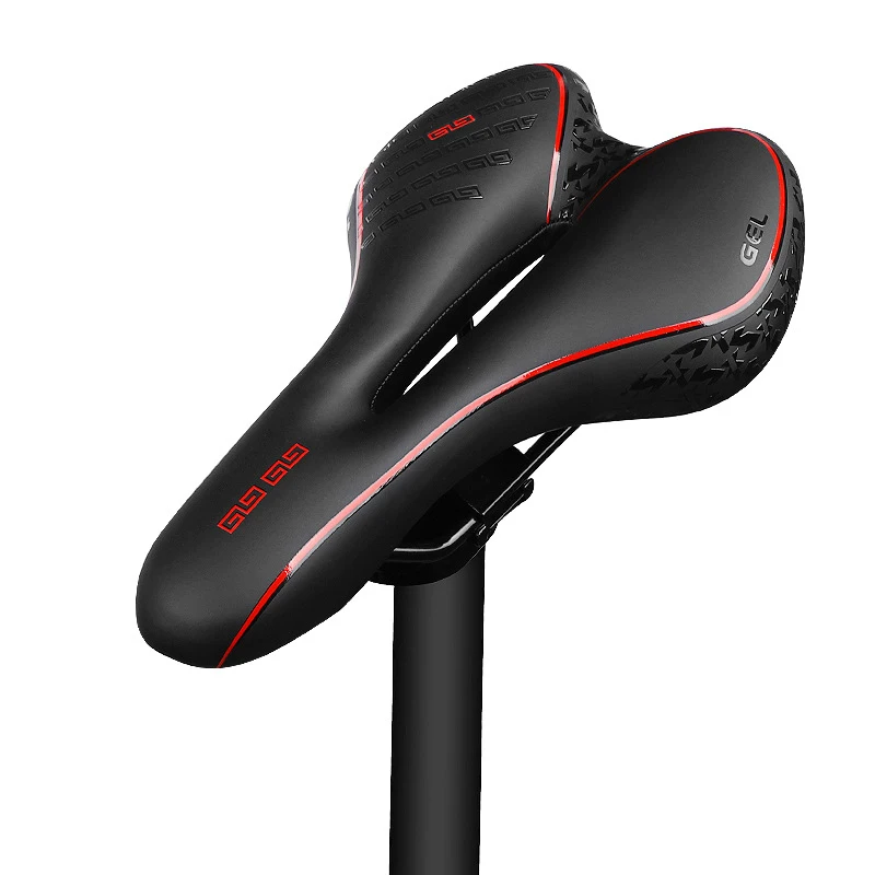 

Bicycle Cushion Breathable Comfort Mountain Bike Highway Car Bike Seat Pad Riding (black Blue)