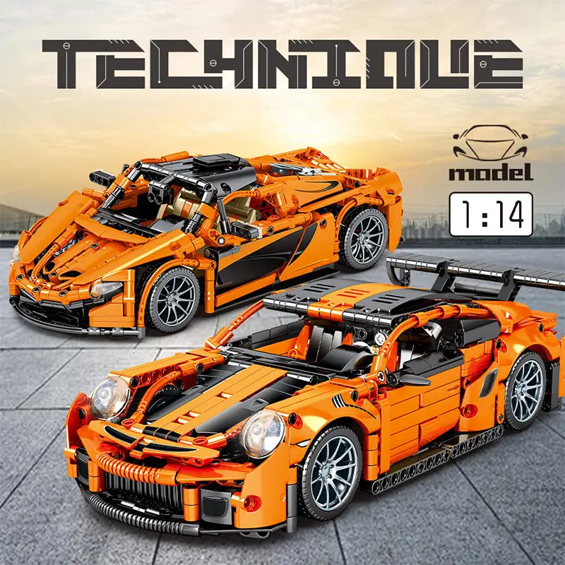 city technical supercar sports car model building blocks mechanical racing vehicle racer moc bricks toys for children free global shipping