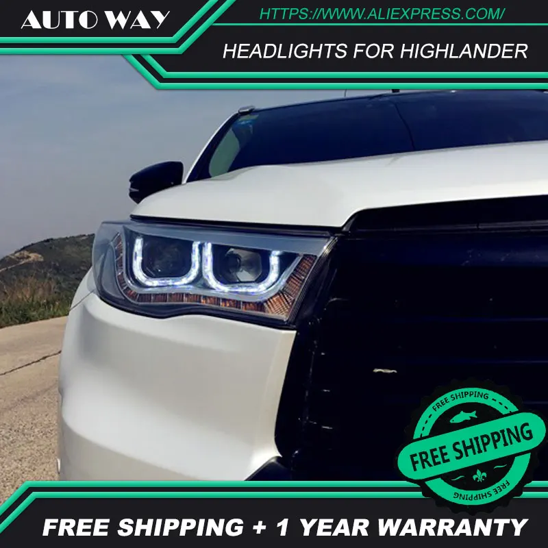 Автомобильный Стайлинг светодиодный HID Рио фара Highlander Головной фонарь чехол для